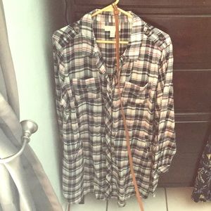 Forever21 Plaid dress with belt ⭐️